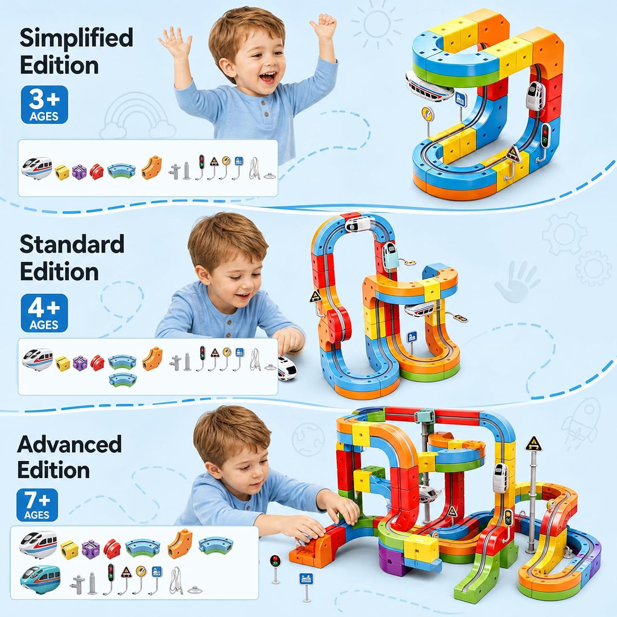 Kavendel WonderRail™ 3D Electric Build & Track Set