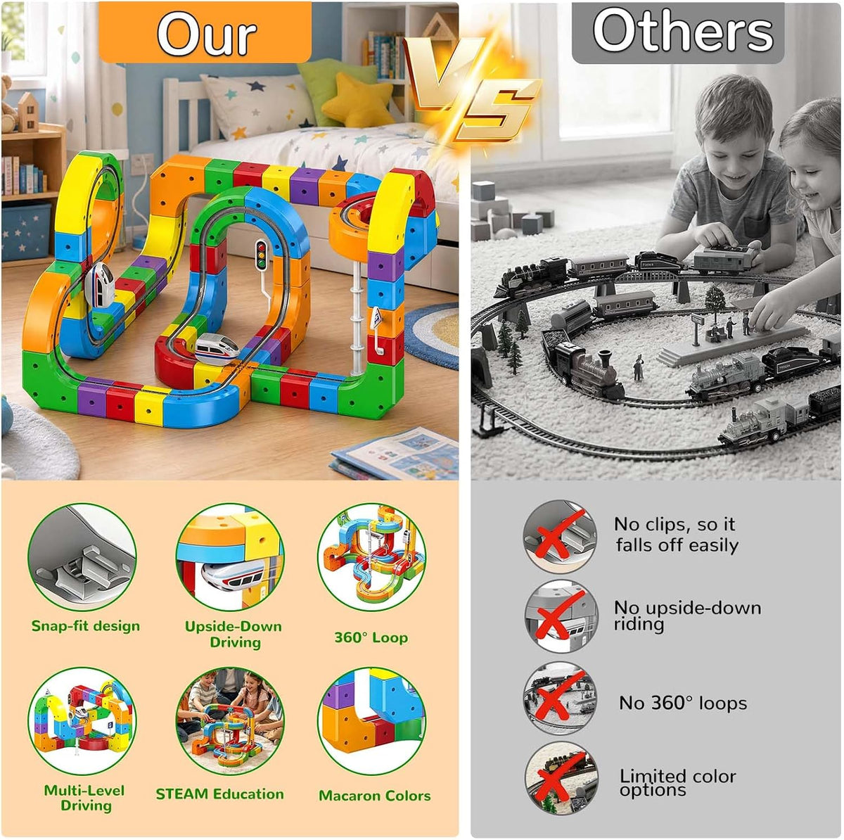 Kavendel WonderRail™ 3D Electric Build & Track Set