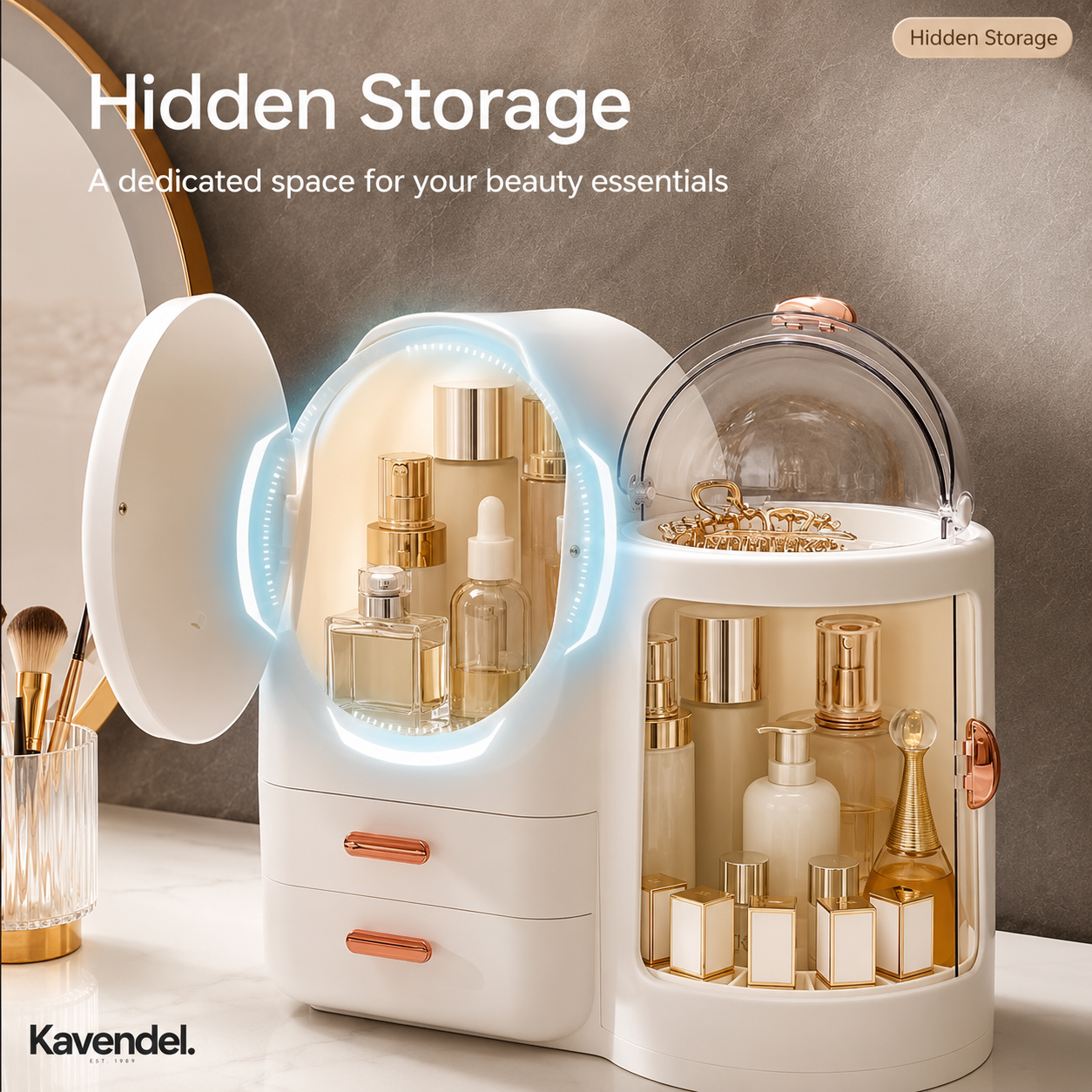 Kavendel GlowNest™ Beauty Organizer