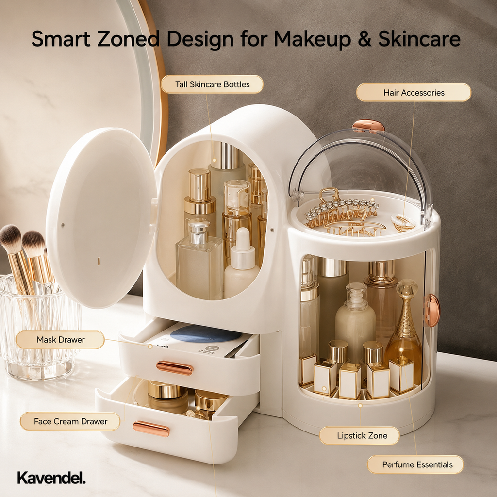 Kavendel GlowNest™ Beauty Organizer