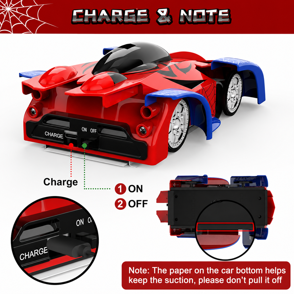 Kavendel SkyRacer™ Wall-Climbing RC Car