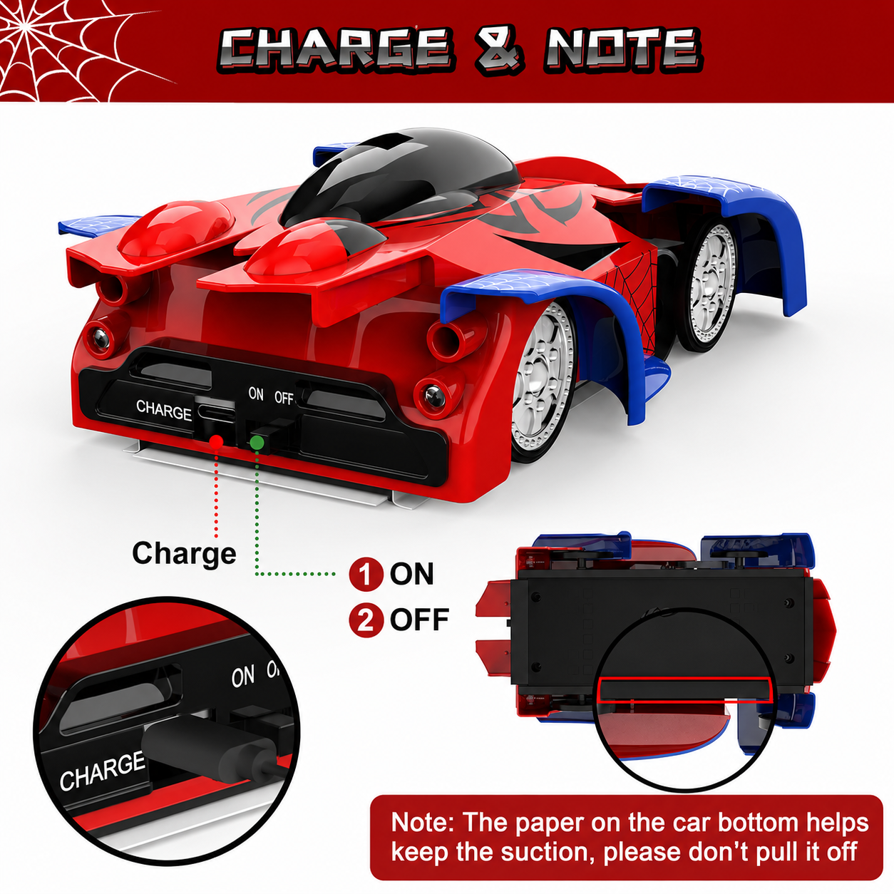 Kavendel SkyRacer™ Wall-Climbing RC Car