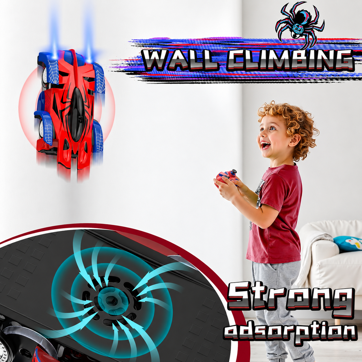 Kavendel SkyRacer™ Wall-Climbing RC Car