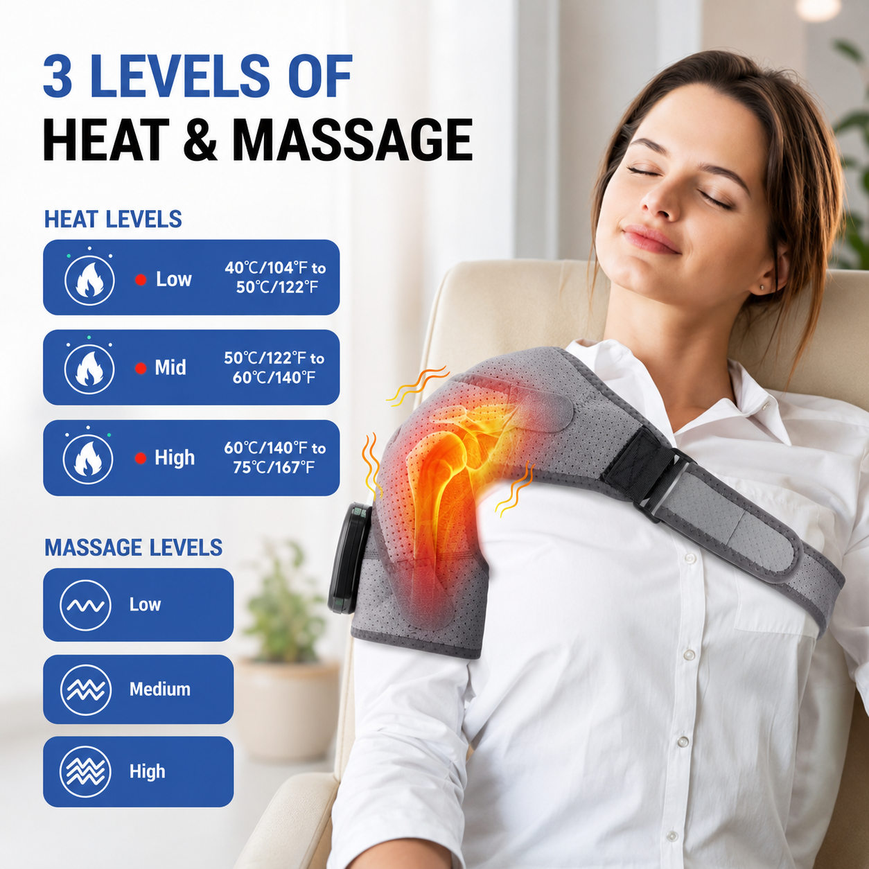Kavendel ShoulderNest™ Heat & Massage Wrap