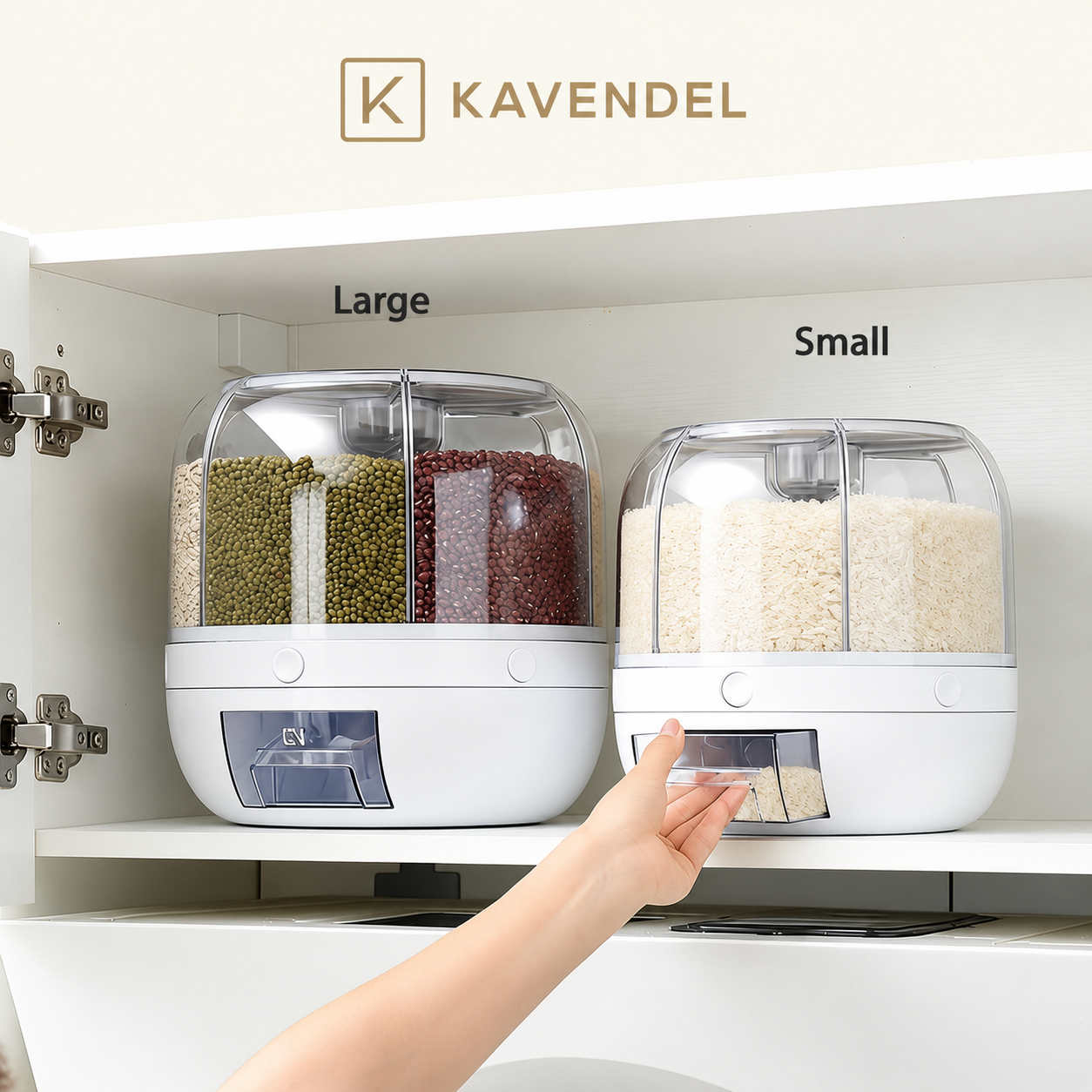 Kavendel GrainNest™ Rotating Pantry Dispenser