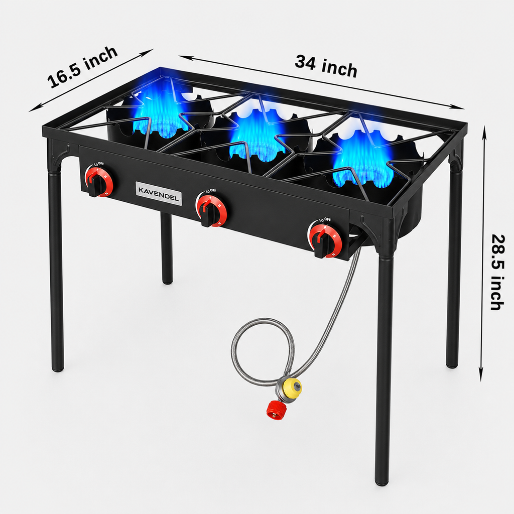 Kavendel FlameCore™ Triple Burner Outdoor Cooker