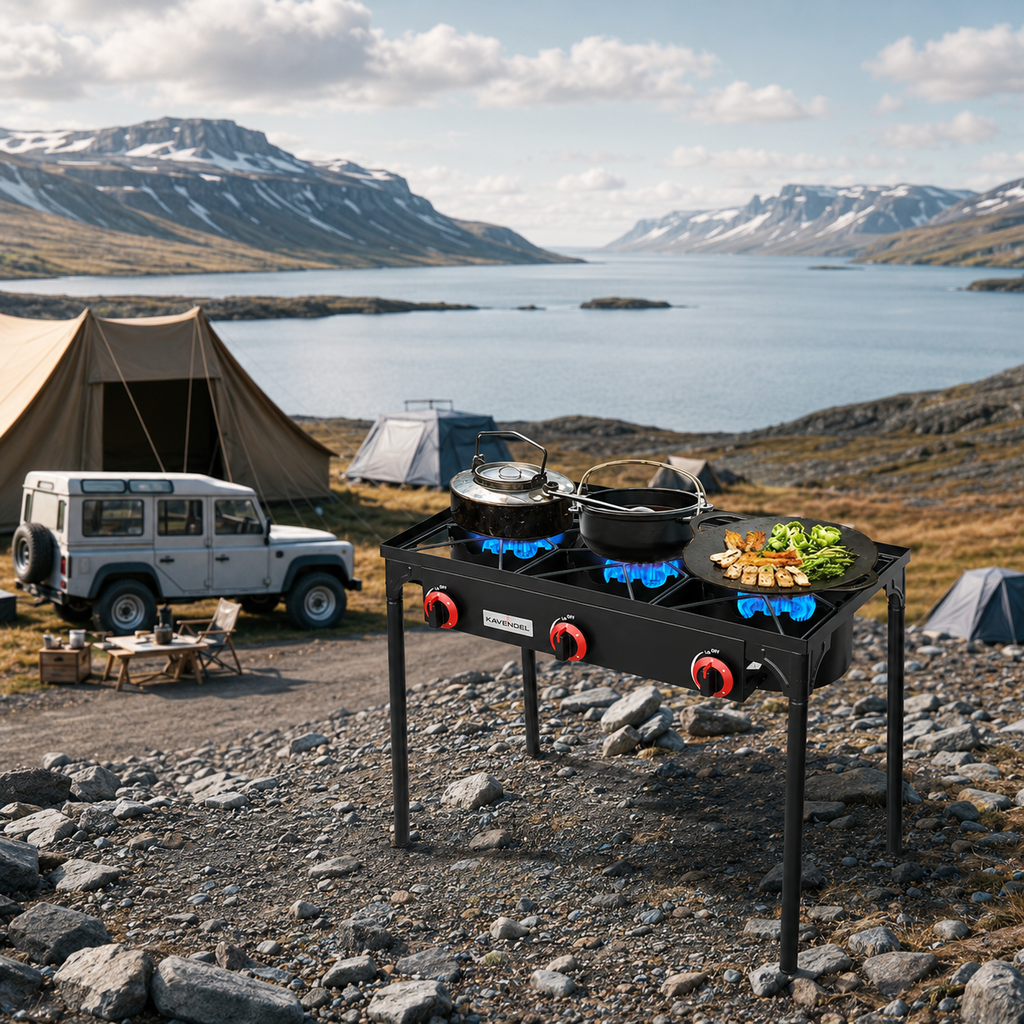 Kavendel FlameCore™ Triple Burner Outdoor Cooker