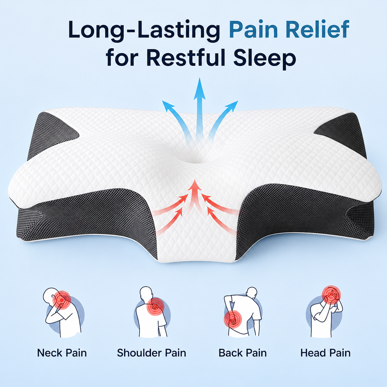 Kavendel NeckCloud™ Ergonomic Pillow