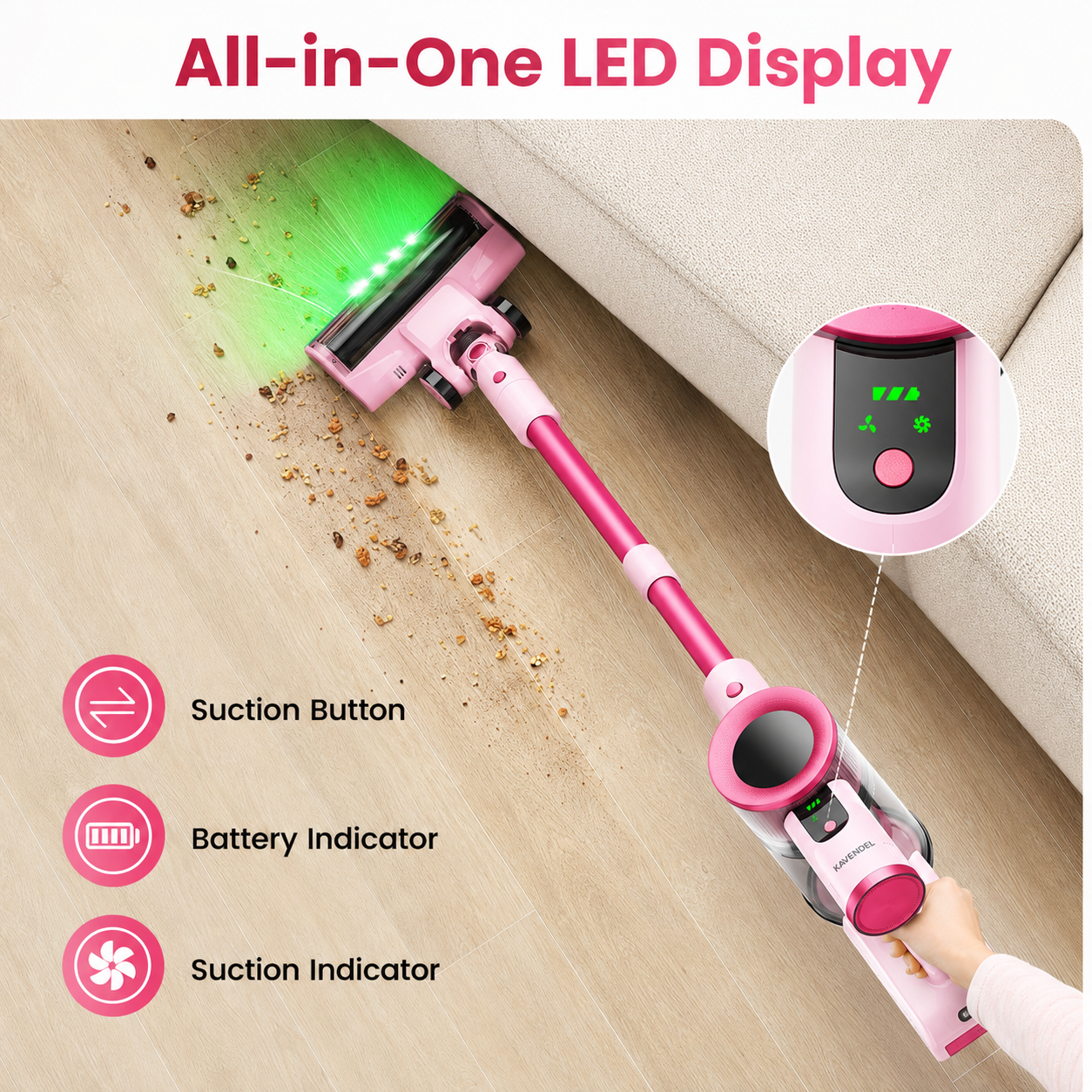 Kavendel DustEase™ Cordless Vacuum