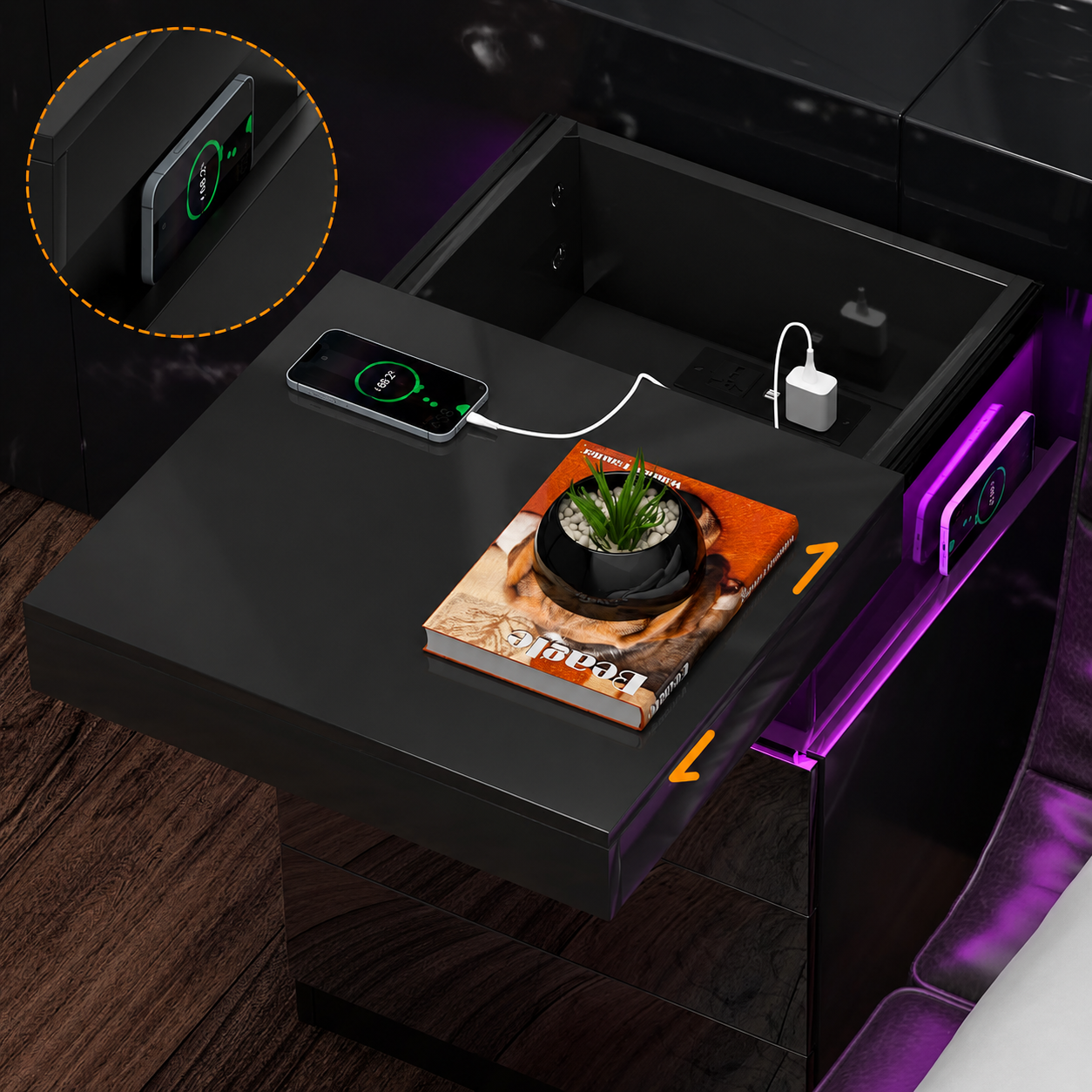Kavendel NightGlow™ Charging Nightstand