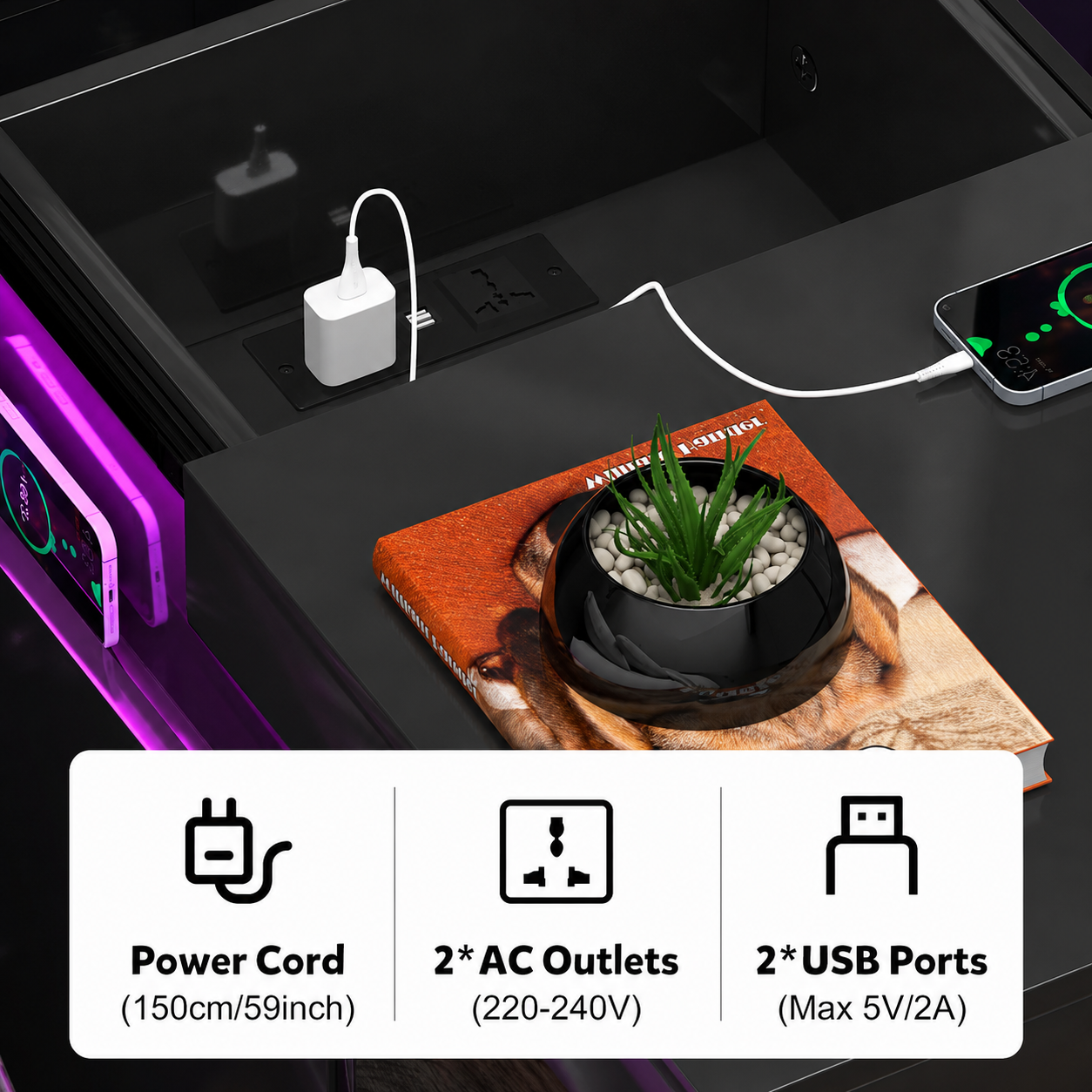 Kavendel NightGlow™ Charging Nightstand