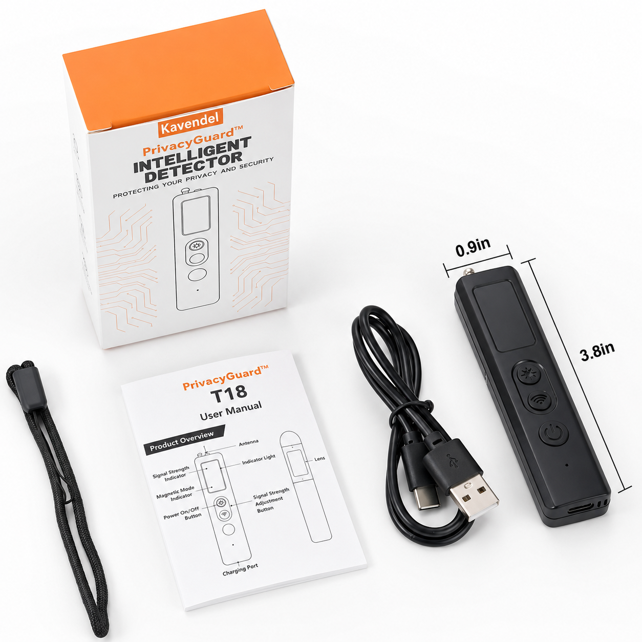 Kavendel PrivacyGuard™ Hidden Camera & Signal Detector
