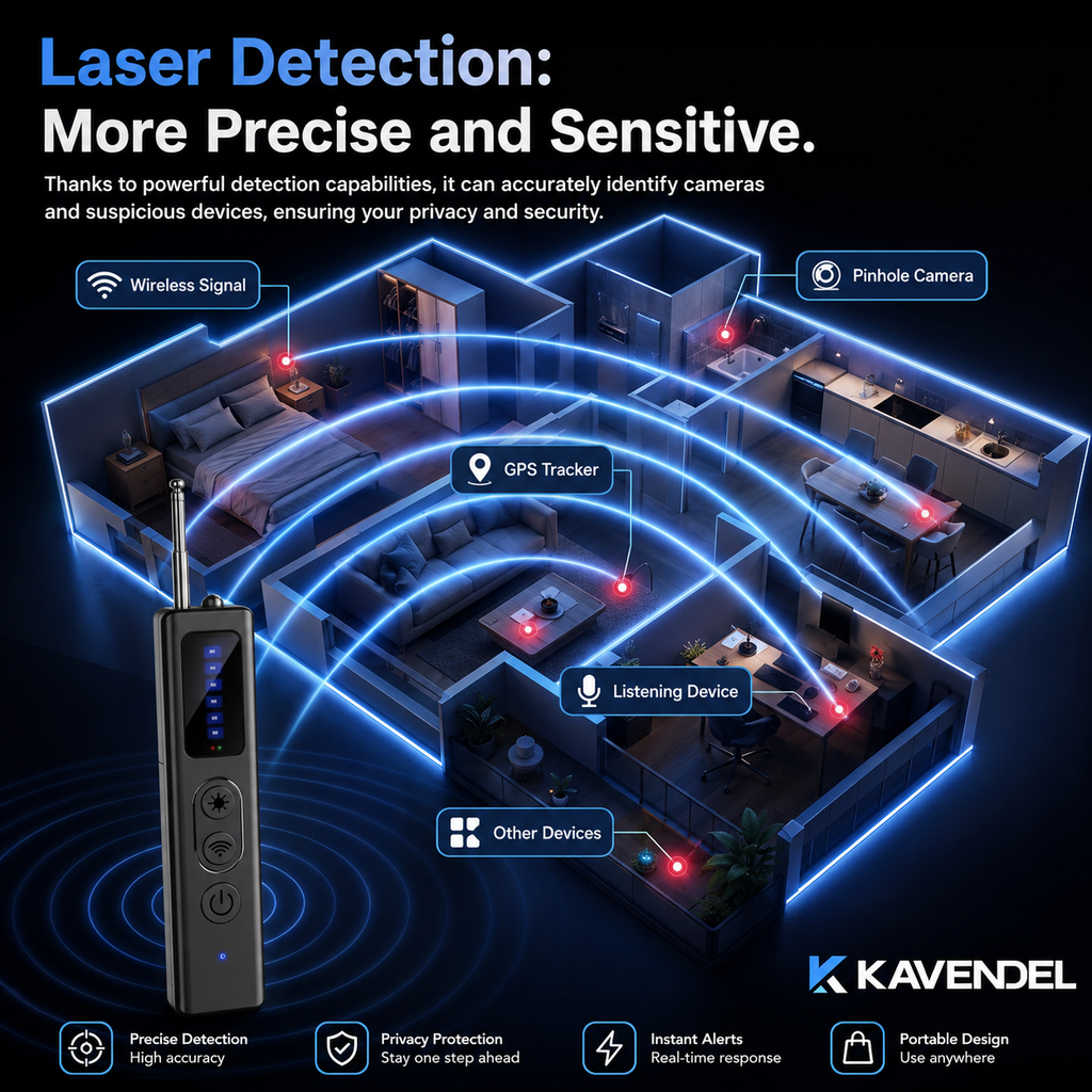 Kavendel PrivacyGuard™ Hidden Camera & Signal Detector