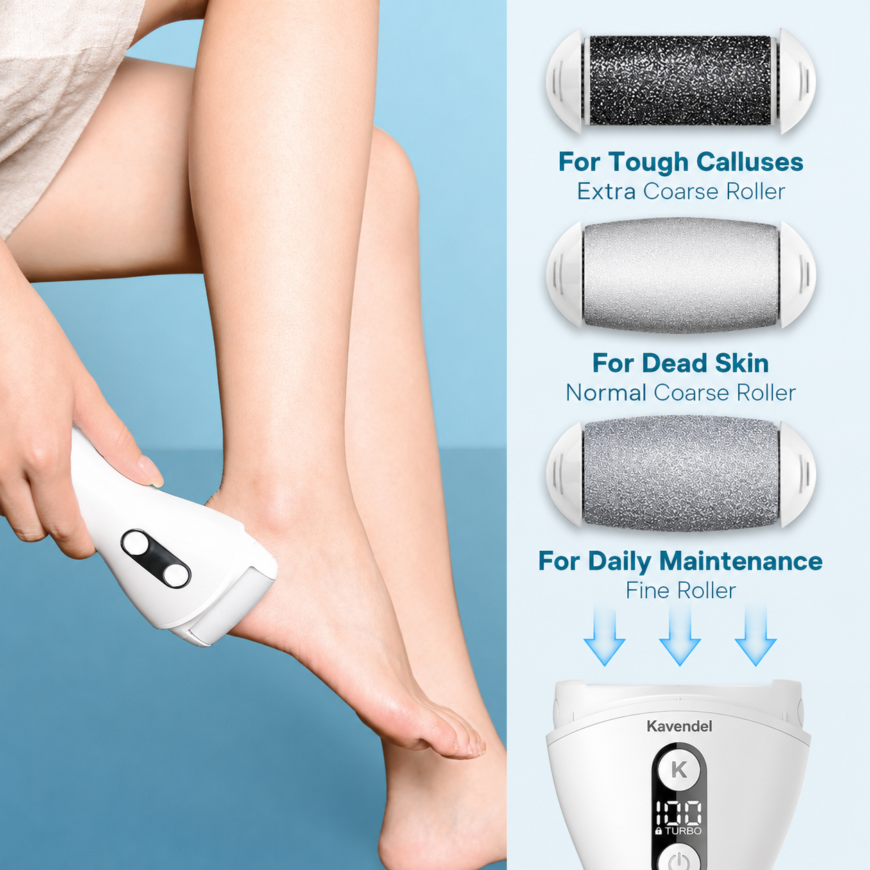 Kavendel HeelCloud™ Electric Foot File
