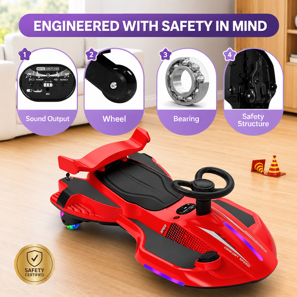 Kavendel GlideNova™ Electric Wiggle Ride-On