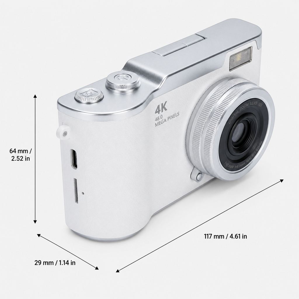 Kavendel MemoGlow™ Flip-Screen Digital Camera