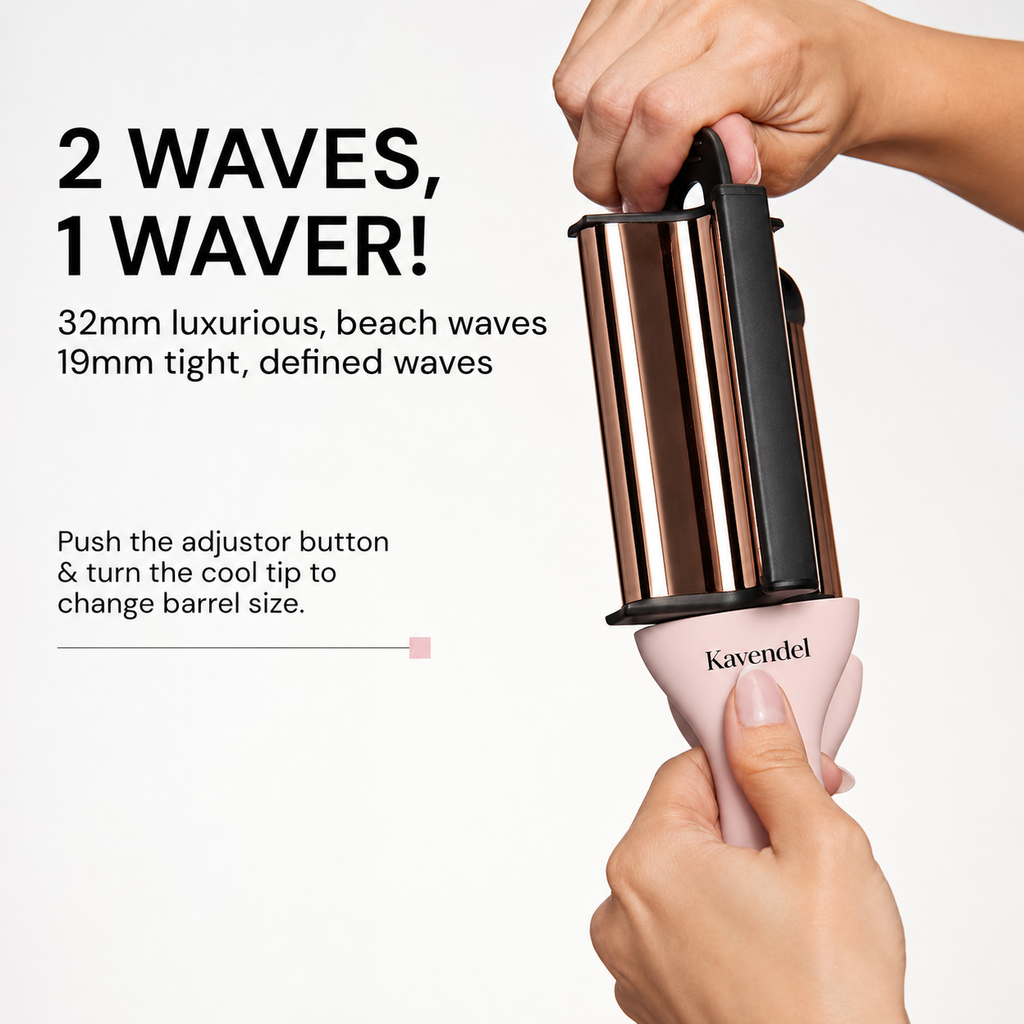 Kavendel WaveAura™ 2-in-1 Hair Waver