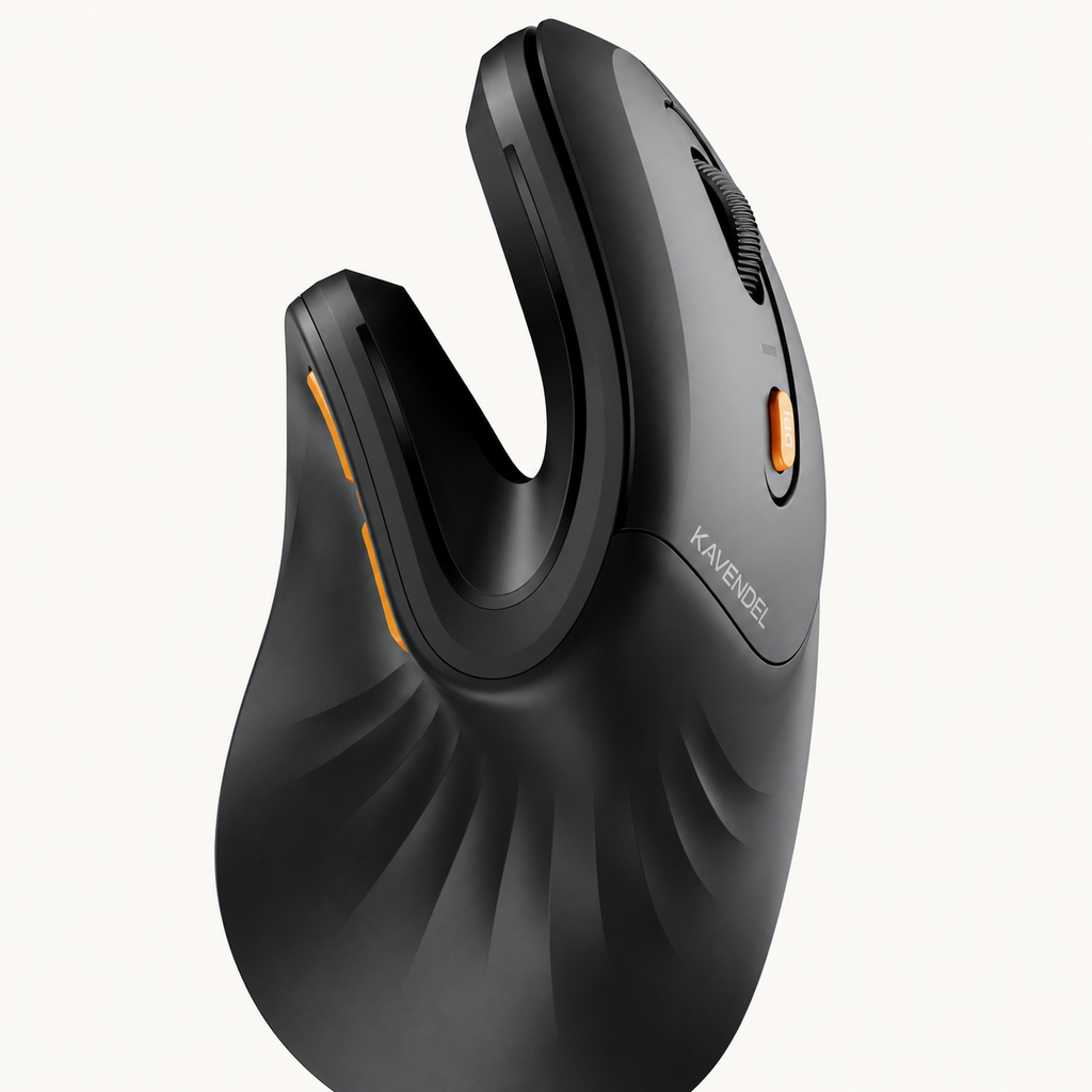Kavendel ErgoNest™ Multi-Device Vertical Wireless Mouse