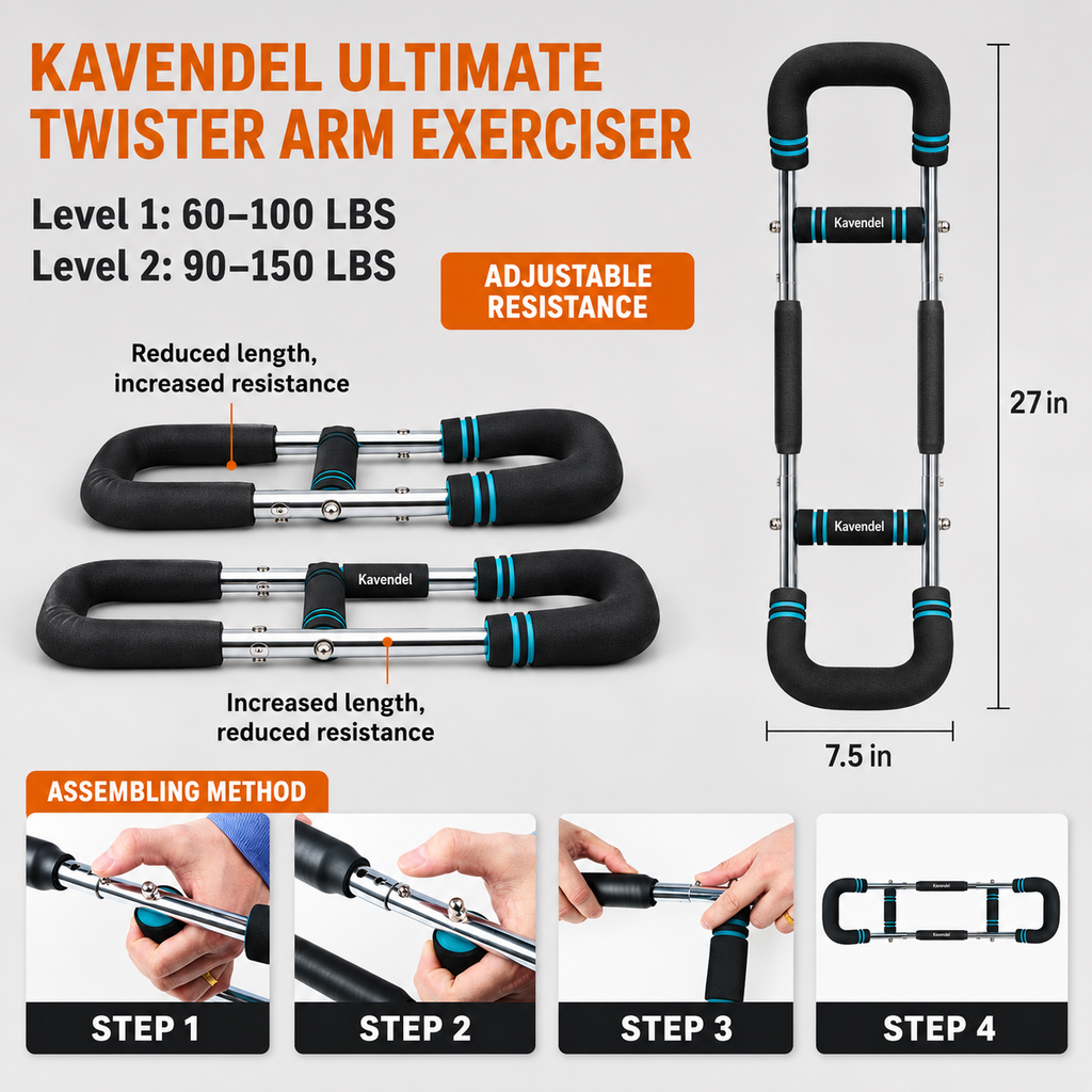 Kavendel CorePress™ Upper-Body Resistance Trainer