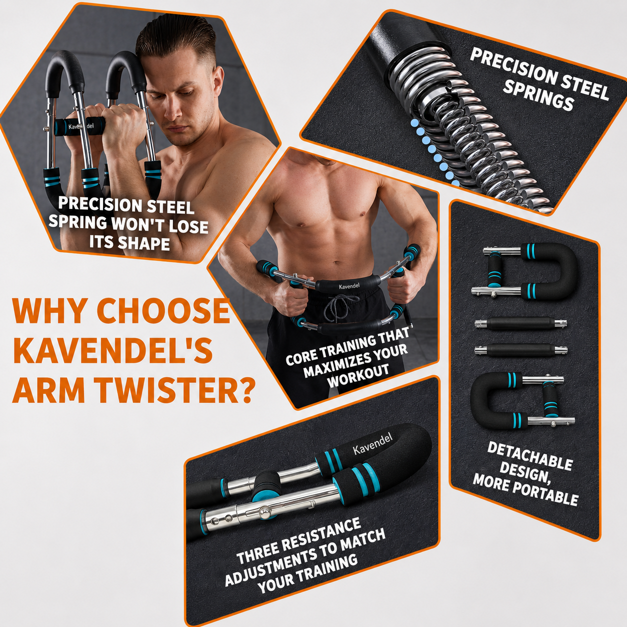 Kavendel CorePress™ Upper-Body Resistance Trainer