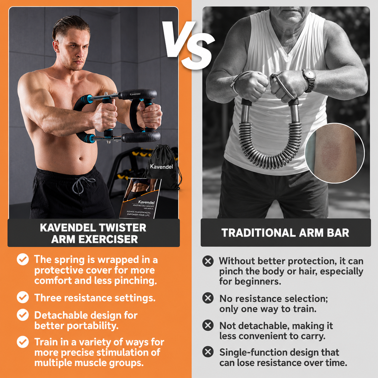 Kavendel CorePress™ Upper-Body Resistance Trainer
