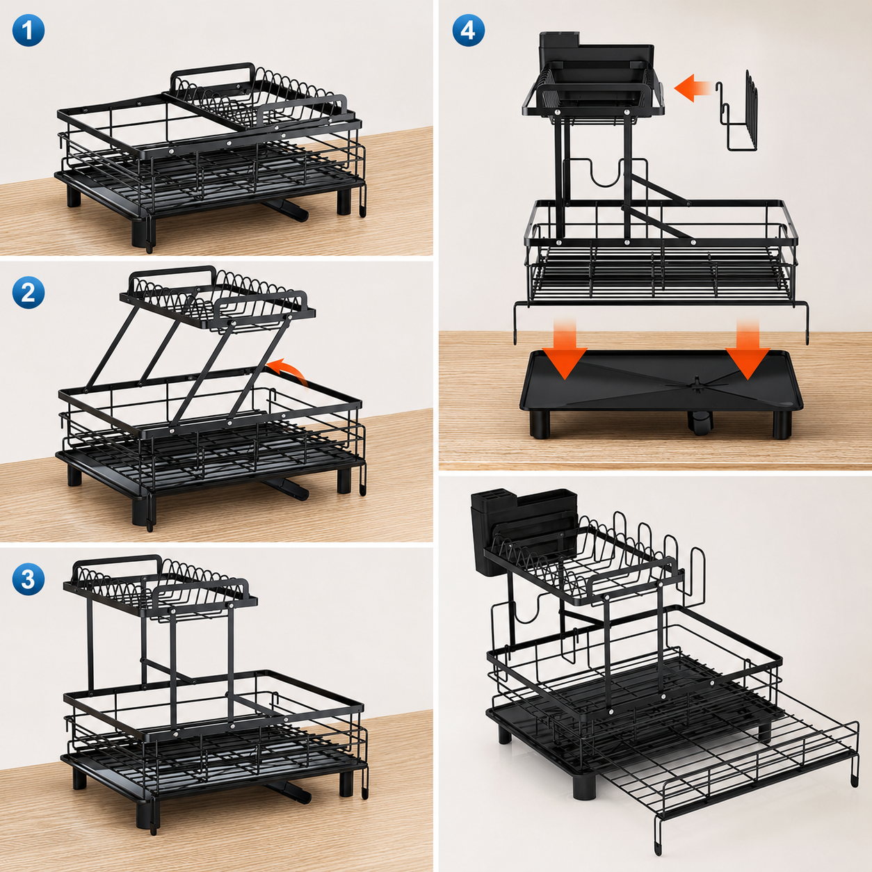 Kavendel SinkSlide™ Expandable Dish Rack