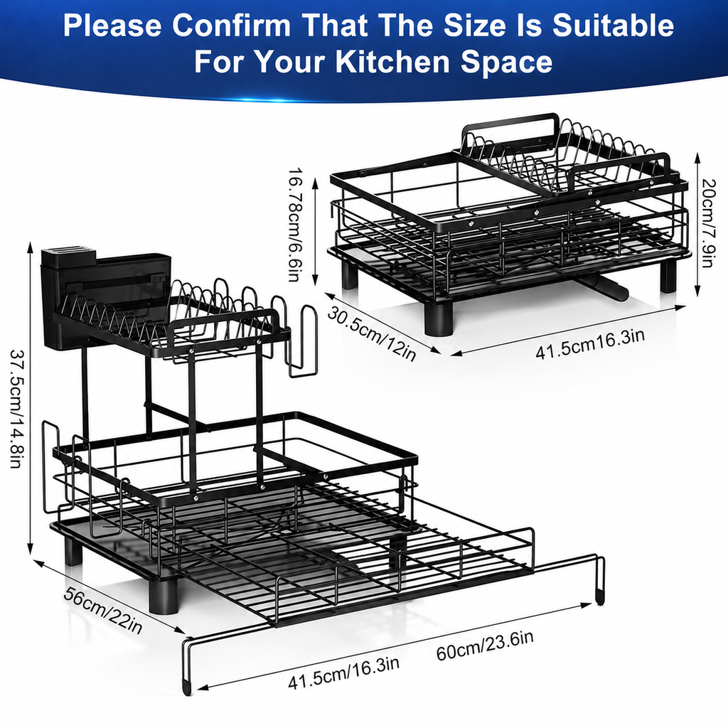 Kavendel SinkSlide™ Expandable Dish Rack