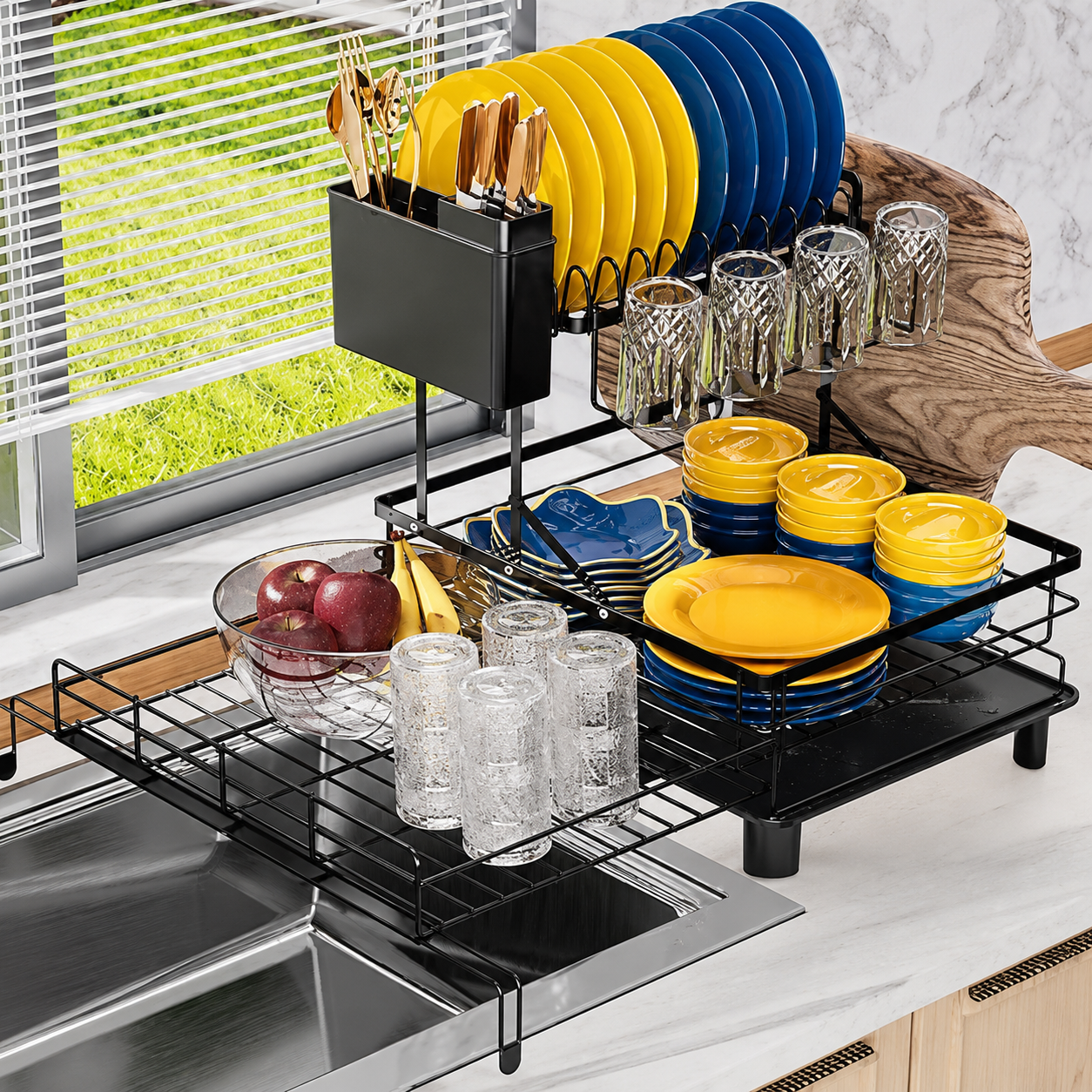 Kavendel SinkSlide™ Expandable Dish Rack