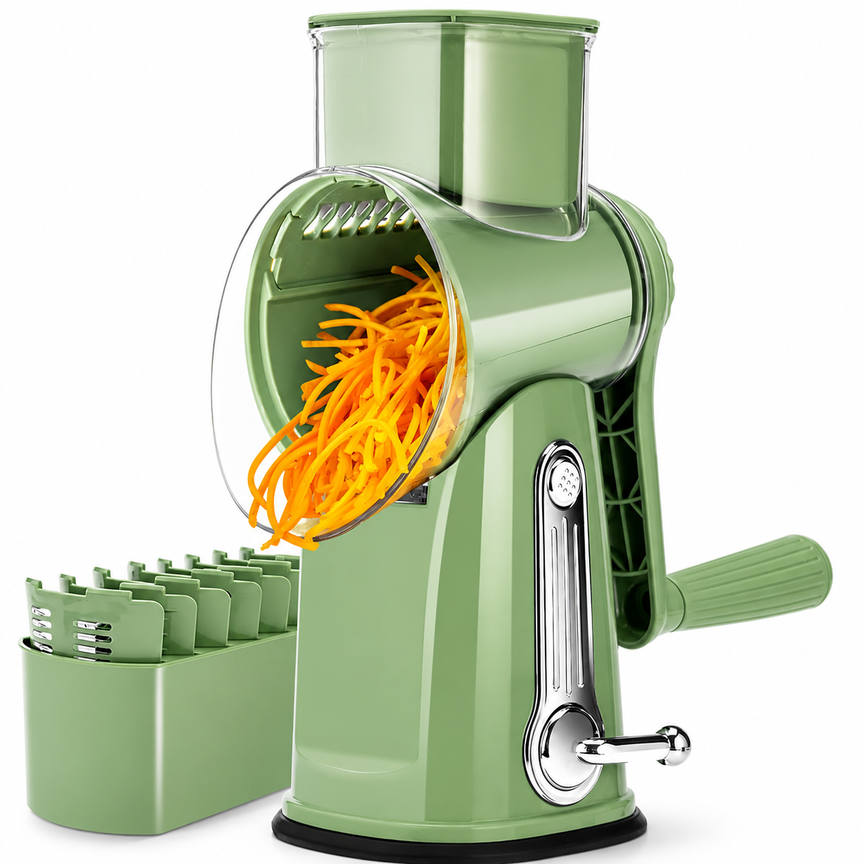 Kavendel GrateFlow™ 5-in-1 Rotary Grater