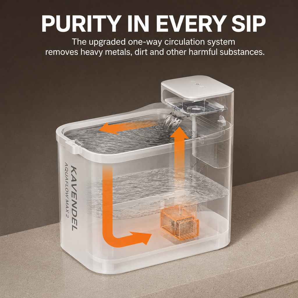 Kavendel PureCycle™ Smart Dual-Tank Pet Fountain