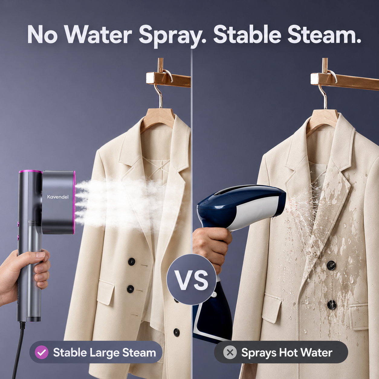 Kavendel PressCloud™ Travel Steamer
