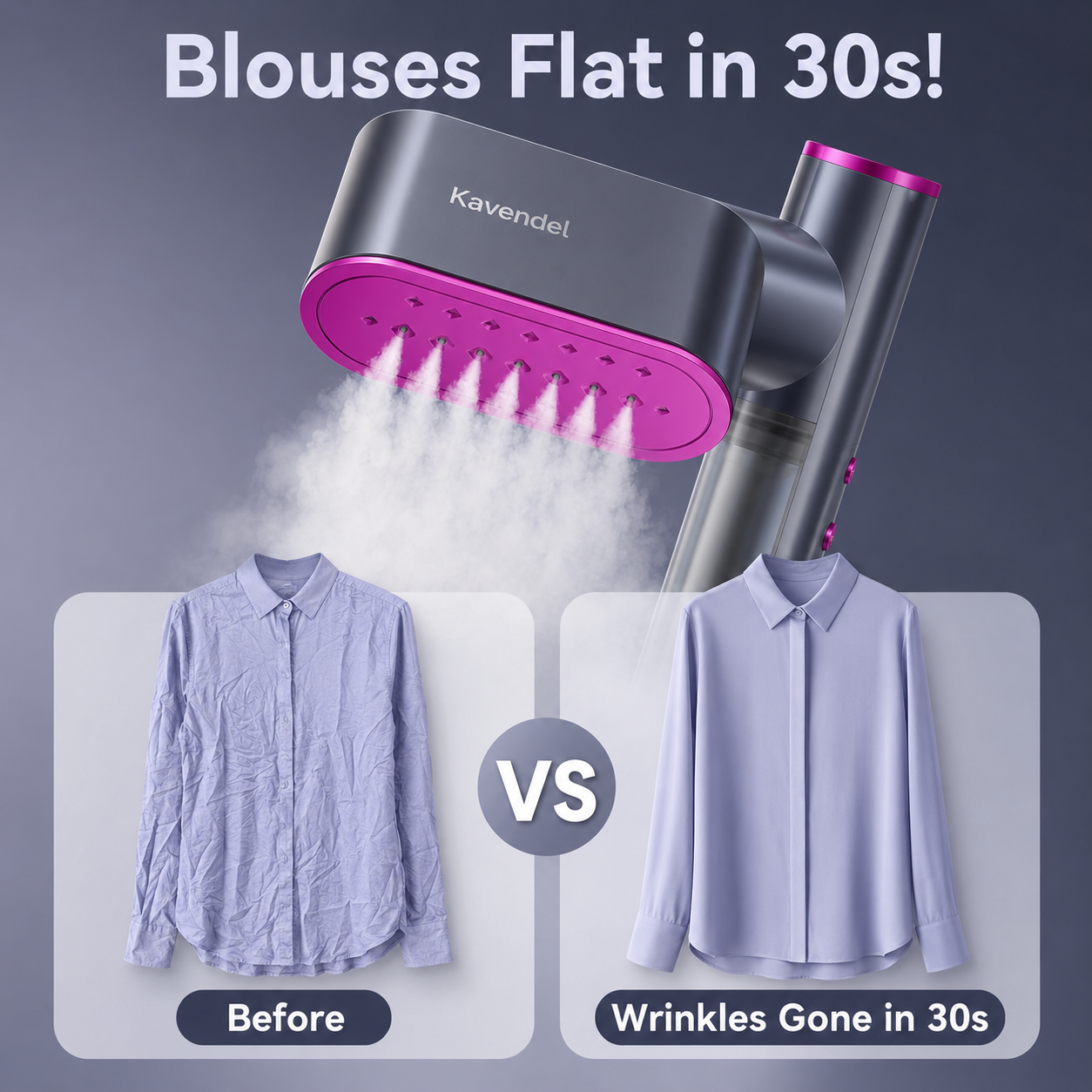 Kavendel PressCloud™ Travel Steamer