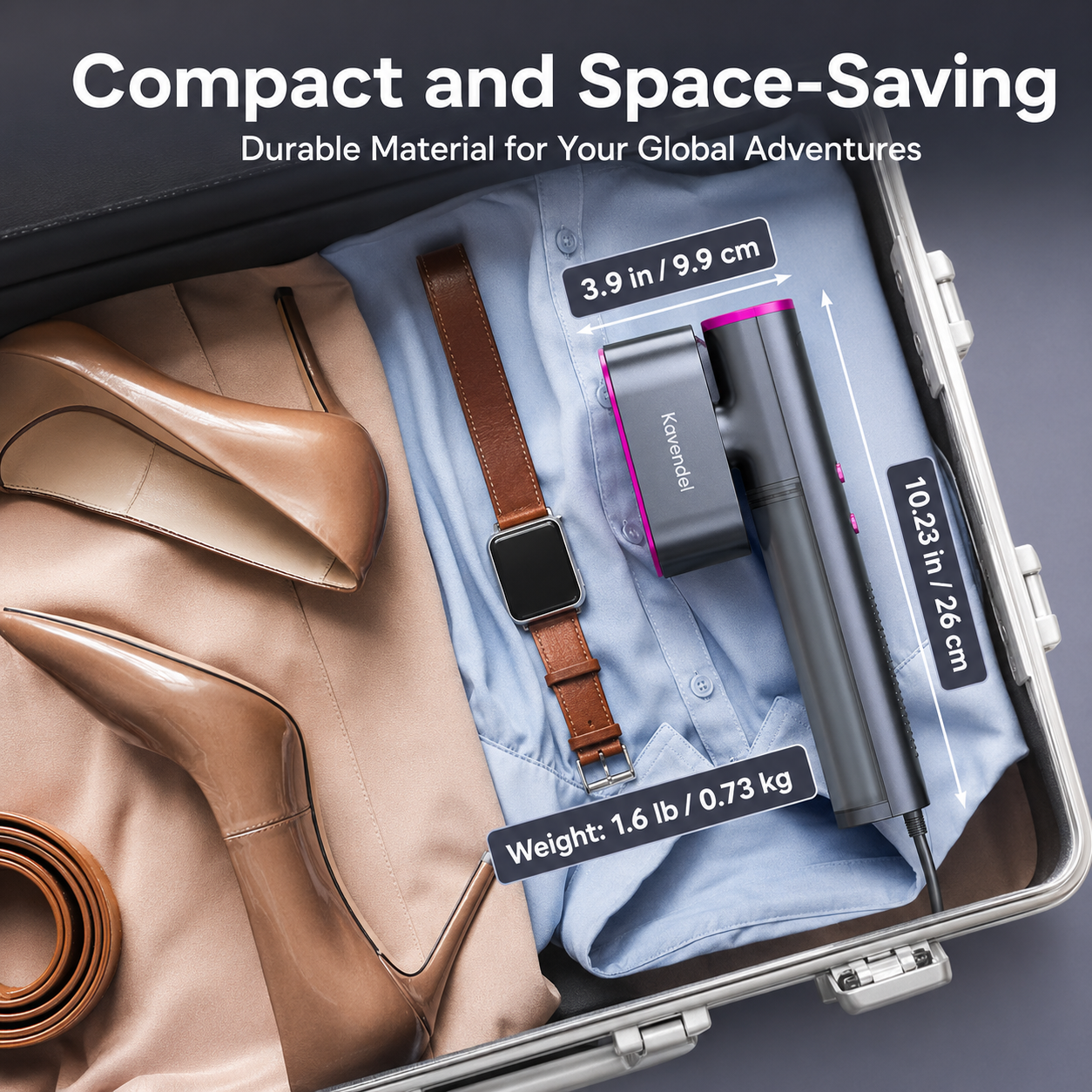 Kavendel PressCloud™ Travel Steamer