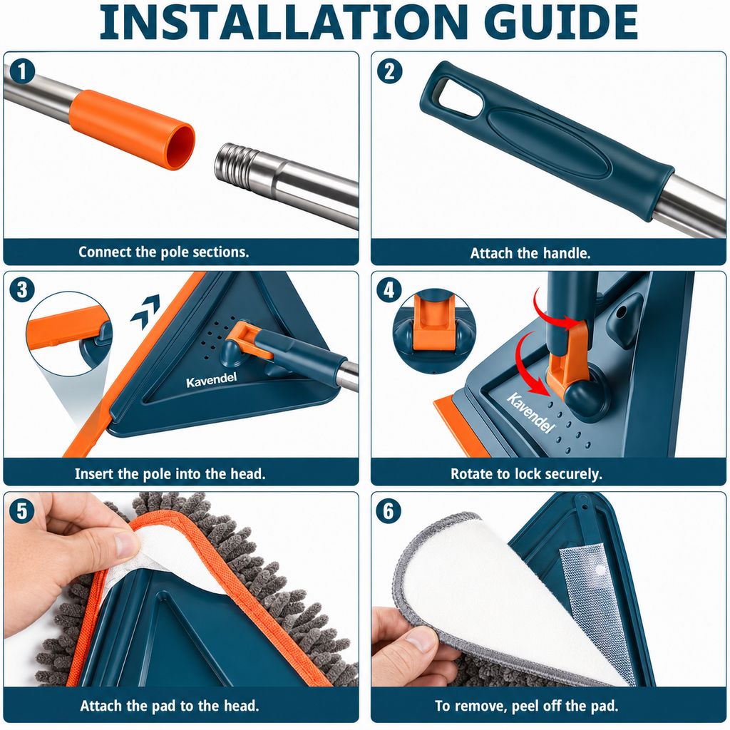 Kavendel ReachCloud™ Extendable Wall & Ceiling Cleaner