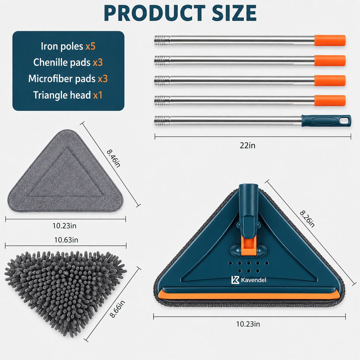Kavendel ReachCloud™ Extendable Wall & Ceiling Cleaner