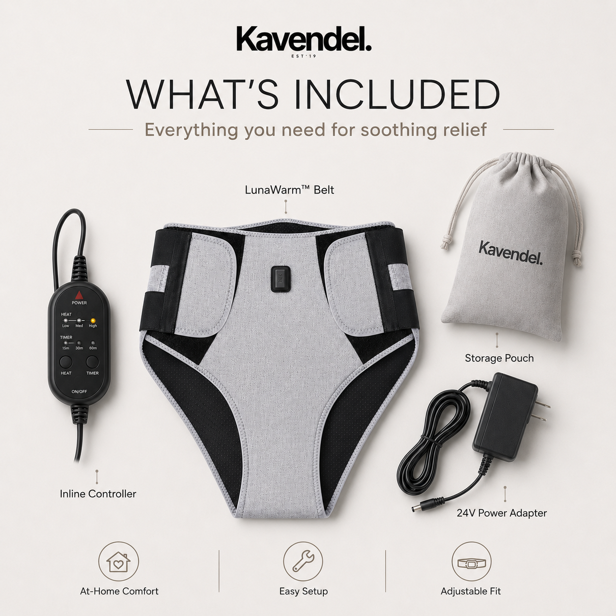 Kavendel LunaWarm™ Period Relief Belt