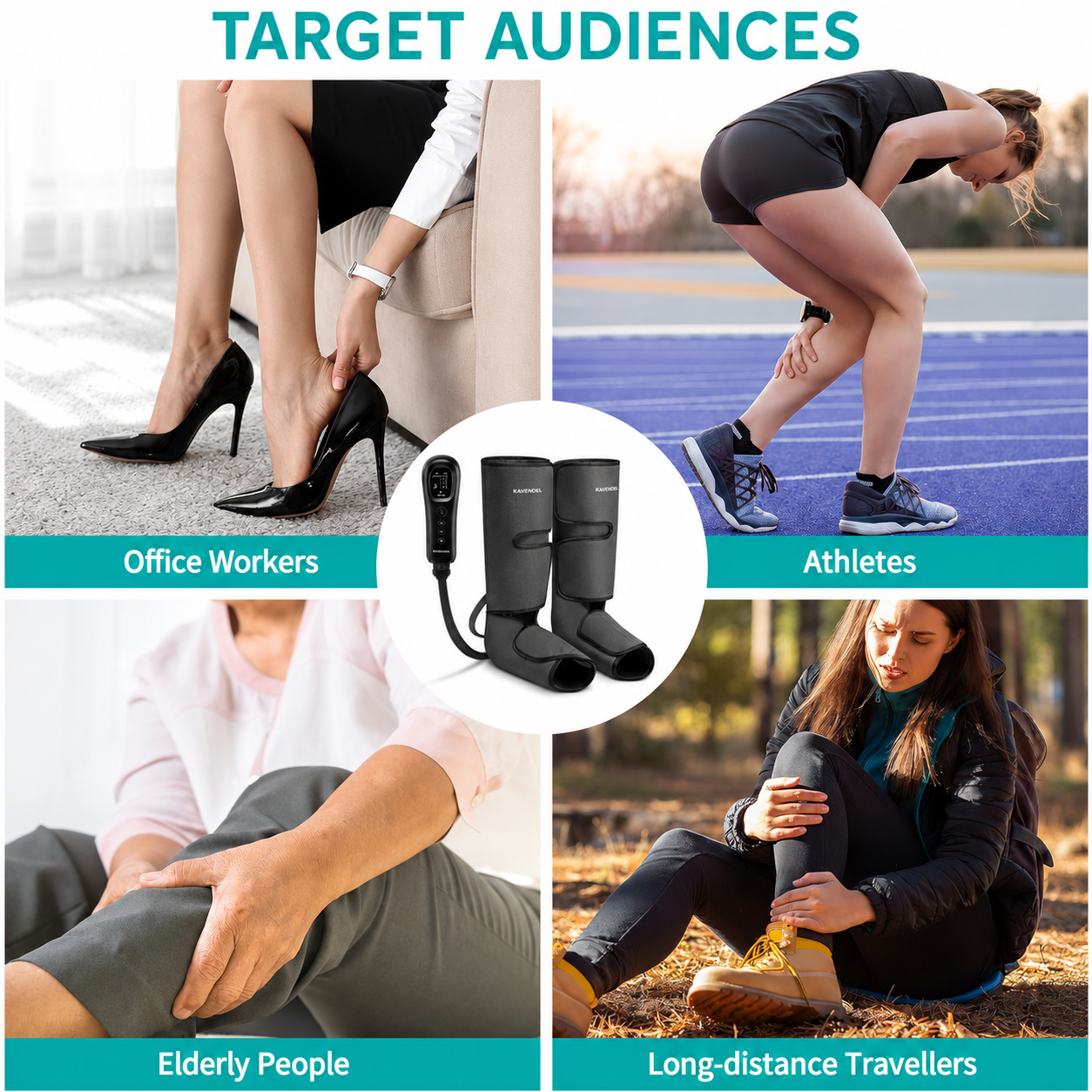 Kavendel LegCloud™ Full-Leg Air Compression Massager