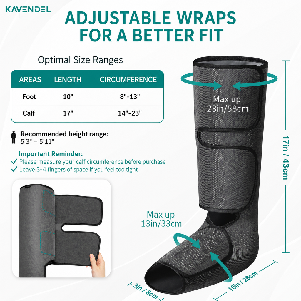 Kavendel LegCloud™ Full-Leg Air Compression Massager