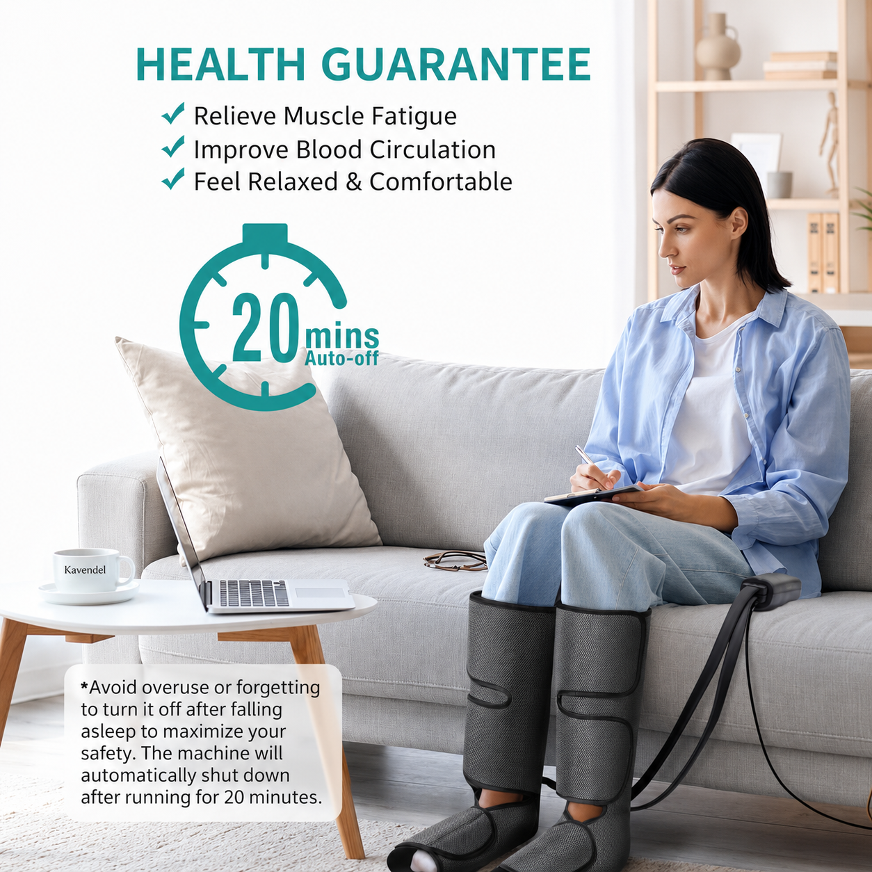 Kavendel LegCloud™ Full-Leg Air Compression Massager