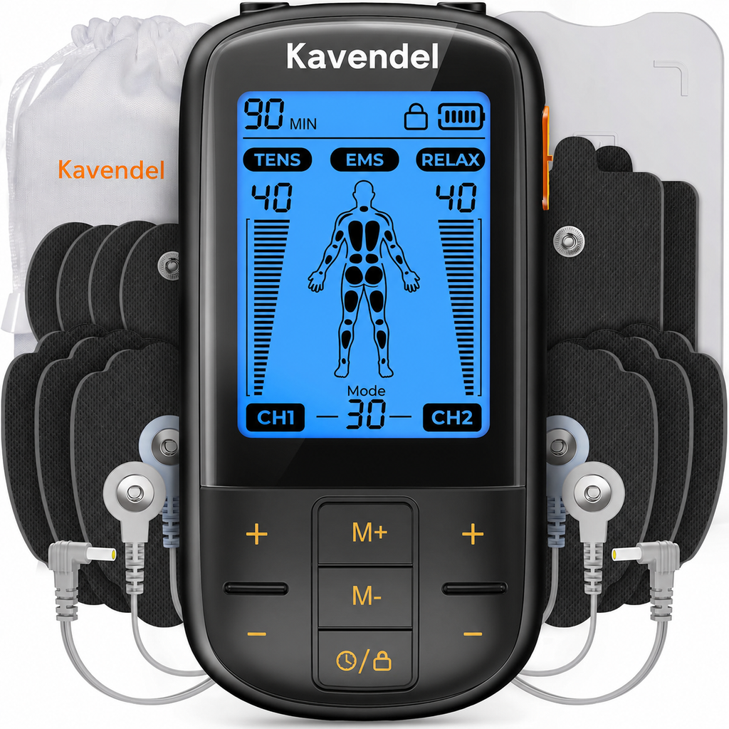 Kavendel PulseEase™ Dual-Channel Muscle Stimulation System