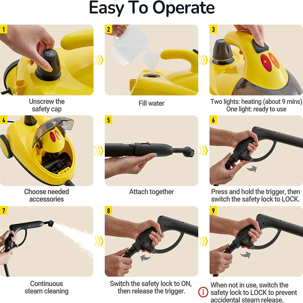 Kavendel SteamEase™ Multipurpose Steam Cleaner