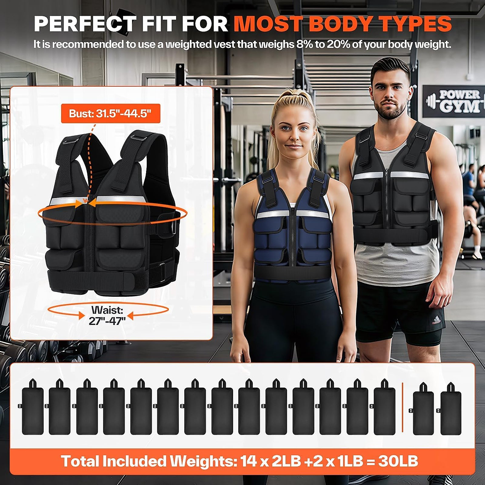 Kavendel WalkCore™ Weighted Vest